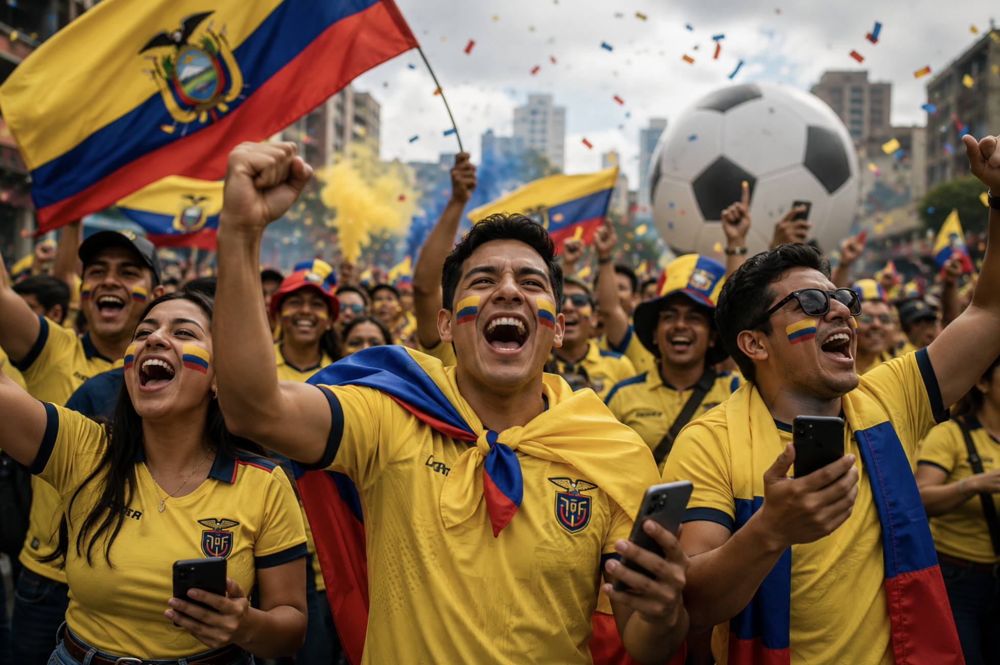 Hinchas ecuatorianos se preparan para vivir el Mundial 2026 en la era digital
